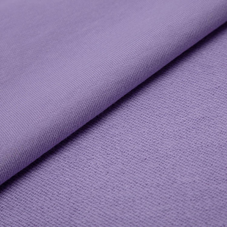 Dệt Kim 250gsm Terry Màu Nguyên Chất Cotton Áo Len Vải DIY Trơn Áo Thun Thể Thao 50x185cm K303121