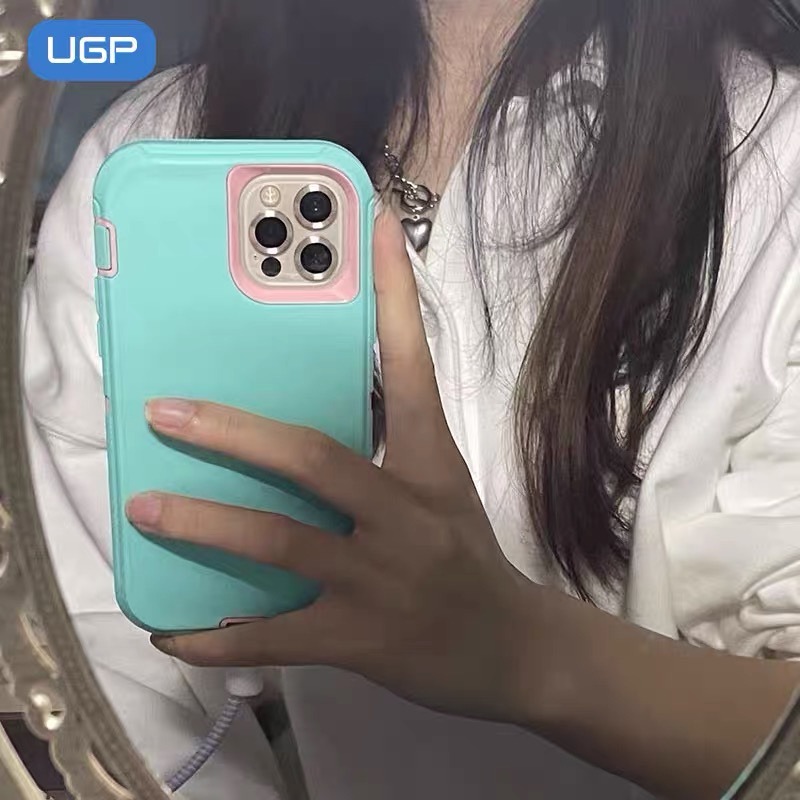 Ốp Điện Thoại Dày Dặn Chống Sốc 3 Trong 1 2021 Cho Iphone 15 14 13 12 11 Pro Max Xs Xr 7 8 Plus