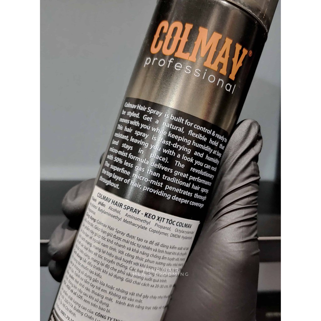 Gôm xịt giữ nếp Colmav Hair Spray - Extra Strong Hold - 360ml