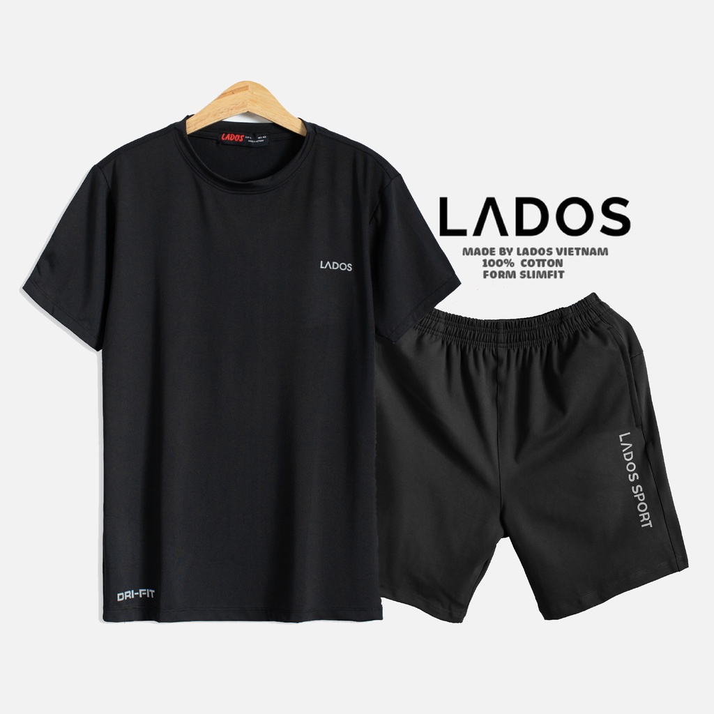 Bộ quần áo thể thao nam đẹp cao cấp LADOS - 7001, vải thun lạnh, mặc nhà, chạy bộ, tập gym
