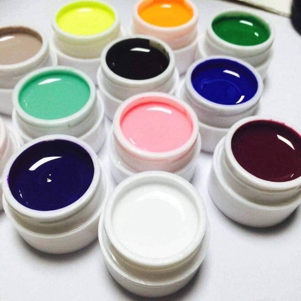 Set gel vẽ móng tạo loang 12 màu lên màu chuẩn đẹp