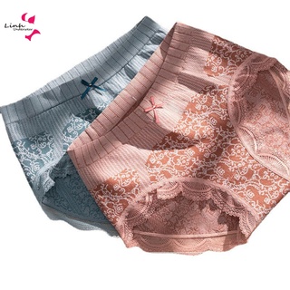 Quần Lót Nữ Cotton 3D kháng khuẩn cạp cao Phương Linh Underwear Họa Tiết Ren Hoa Co Giãn 4 Chiều Định Hình Cơ Thể