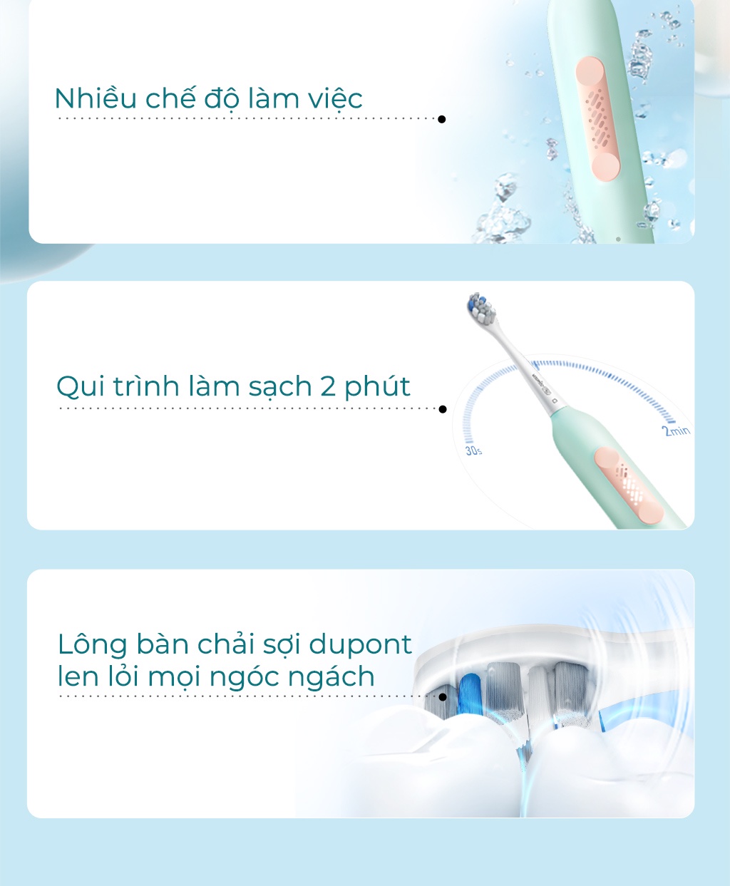 Mô tả Bàn chải điện sóng siêu âm usmile P4 - Bảo hành 12 tháng - 5