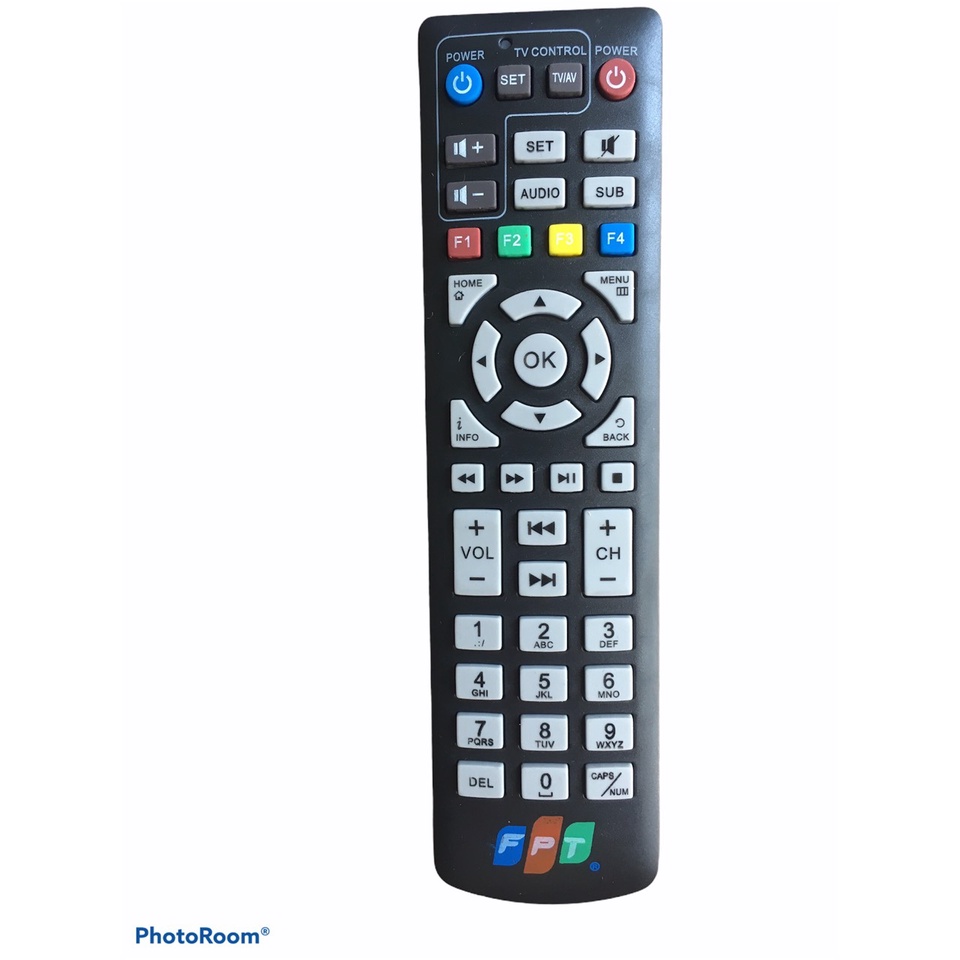 Điều khiển đầu box FPT loại tốt -Tặng kèm pin - Remote từ xa đầu mạng FPT hàng chính hãng