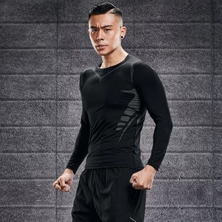 Áo Thể Thao Nam Tay Dài Áo Tập Gym Nam Chất Thun Lạnh Áo Giữ Nhiệt Nam Đá Bóng