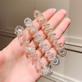 Dây cột tóc lò xo thời trang đơn giản tiện lợi cho nữ
