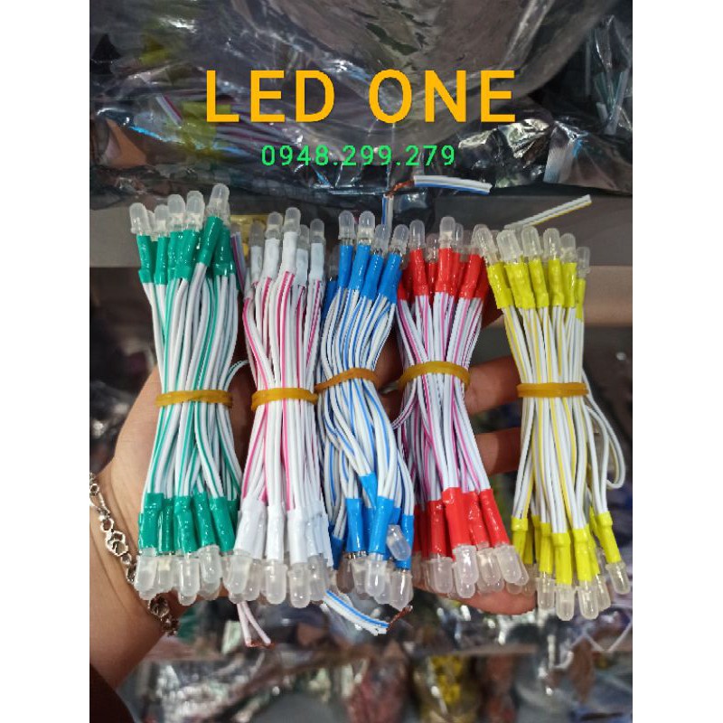 LED LIỀN DÂY 5mm JiYi 5V - LED RUỒI 5mm - 50 bóng,đơn từ 100 bóng ...