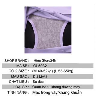Quần lót nữ thun lạnh su đúc không đường may ⚡FreeShip⚡ mặc trong váy dễ thương QL5032-5033