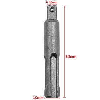 SDS Plus Ổ cắm trình điều khiển máy khoan Bộ chuyển đổi mũi khoan 1 / 4 "3 / 8" 1 / 2 "Bộ chuyển đổi ổ cắm thép Chrome Vanadi Mũi khoan điện SDS