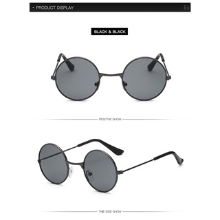 Kính râm gọng kim loại tròn nhỏ thời trang cho bé trai và bé gái UV400