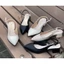 Giày cao gót 3 phân mũi nhọn Annmodels kiểu dáng slingback gót vuông _A0034MIN [HỖ TRỢ ĐỔI SIZE]