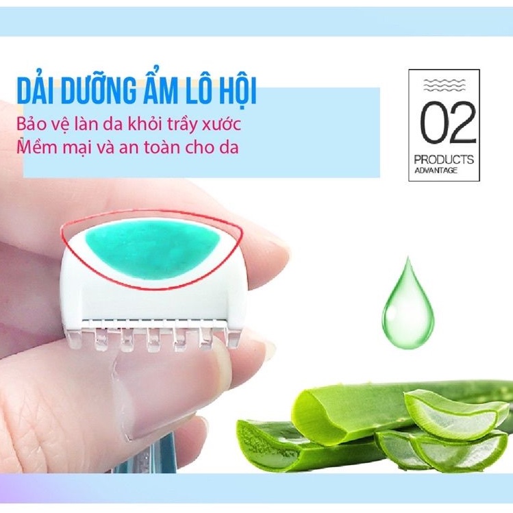 Dao Cạo Vùng Kín Dành Cho Nữ Kai Bikini Line 11641 MTG-2B (Set 2 Cây)