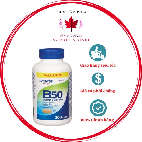 Vitamin B50 Complex Cura Equate (300 Viên) | Shopee Việt Nam