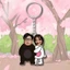 Móc khóa quà lưu niệm in hình chibi cute cặp đôi theo yêu cầu chất liệu mica - TRÍ DECOR