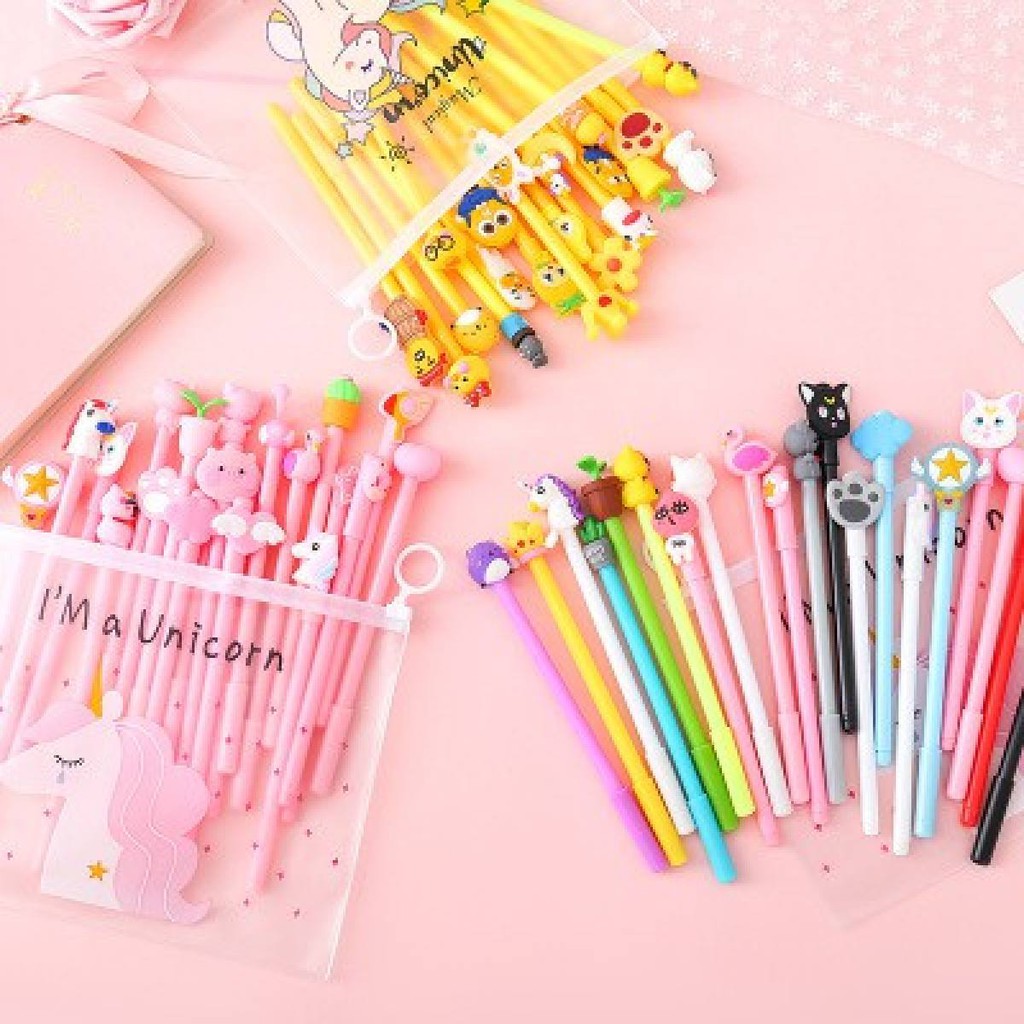 Combo 20 Bút Cutebinh-nuoc-detoxSét Bút Bi Cute, Bút Nước  Nhiều Mẫu Hoạt Hình Cực Hot(TUYỂN   )