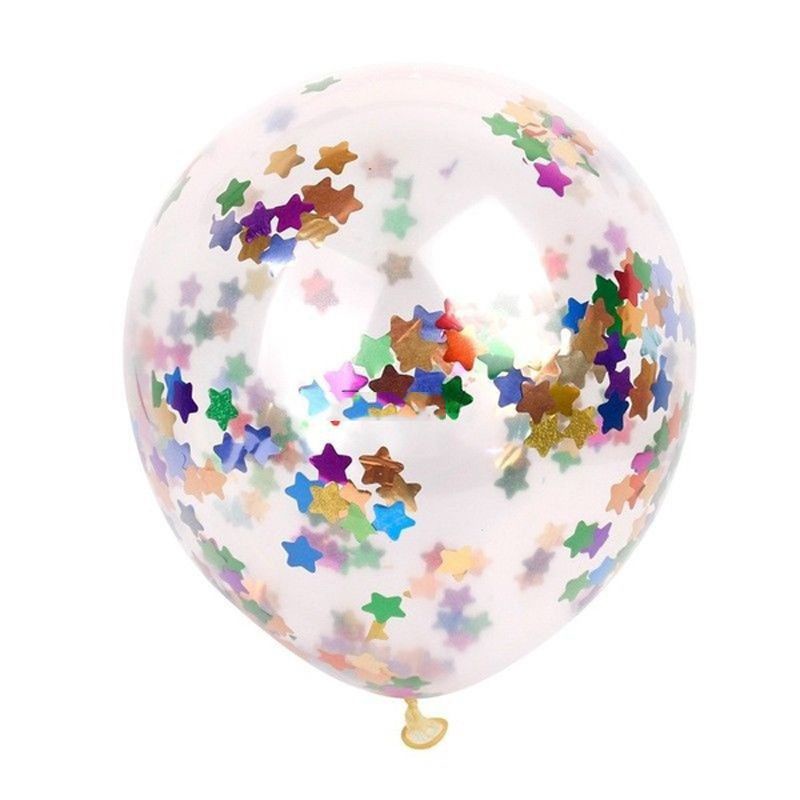 Mới 12 Inch Ngẫu Nhiên Confetti Bóng Cao Su Heli Cho Sinh Nhật Cưới Khiêu Vũ Trang Trí Tiệc Trẻ Em Bé