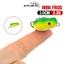 Mồi Câu Cá Giả Hình Ếch Nhảy Mềm Mini 8 Màu 3cm / 3.2g Có Móc Đôi