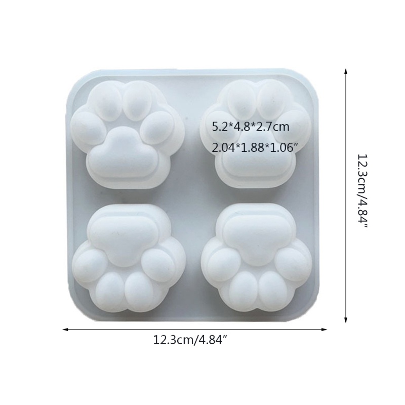 Cats Claw Keychain Epoxy Resin Mold Hanging Pendants Silicone Mould DIY