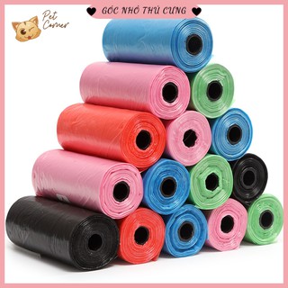 [Cuộn 20 túi] Túi nilon đựng chất thải thú cưng tự phân hủy (Túi dọn chất thải chó mèo nhỏ gọn, tiện dụng)
