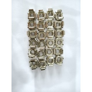 (Thép mạ niken) Đai ốc cài M4, M5,M6,M8,M10,M12 mạ niken trắng sáng như inox