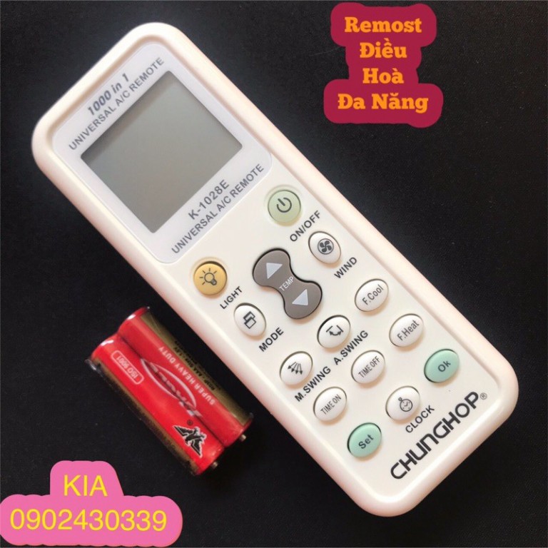 REMOTE MÁY LẠNH ĐA NĂNG CHUNGHOP K1028E ĐIỀU KHIỂN ĐIỀU HÒA ĐA NĂNG CHUNGHOP K1028E Shopee