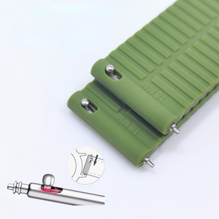 Dây Đeo Đồng Hồ Thay Thế Bằng Cao Su Silicone Chống Nước Tháo Gỡ Nhanh Kích Thước 18mm 20mm 22mm 24mm Cho Nam