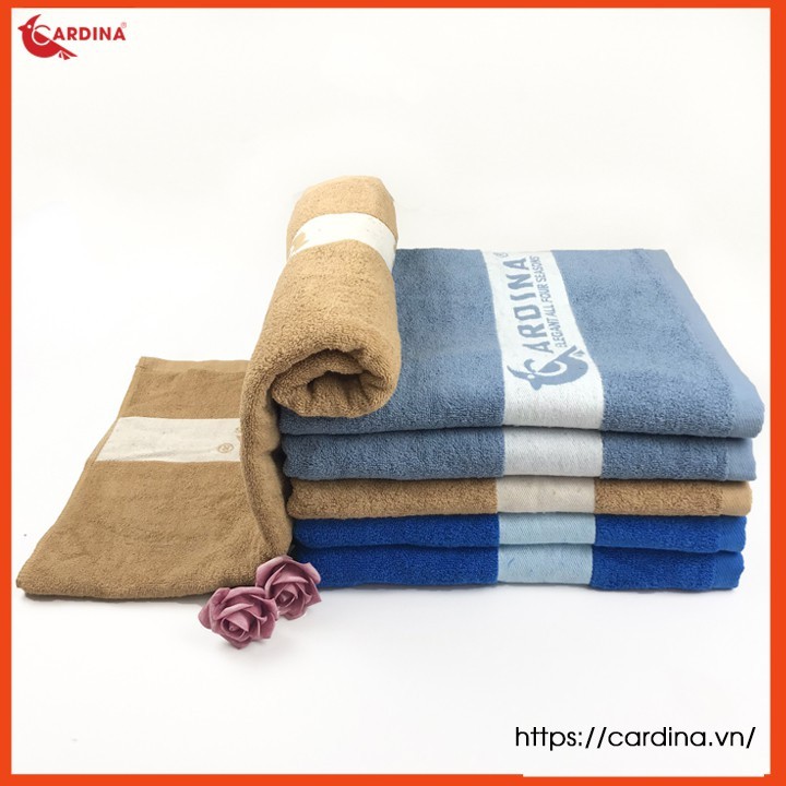 Khăn tắm sợi tre Cardina Nhật Bản siêu mềm- Siêu thấm nước- Kháng khuẩn