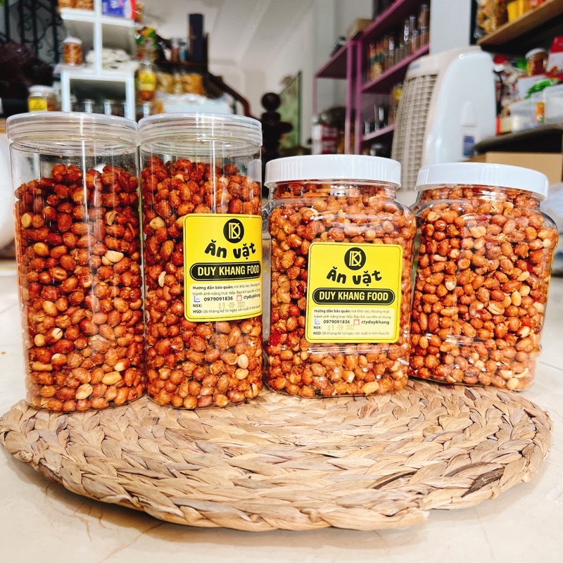 Đậu Phộng Tỏi Ớt Loại 1 ngon đặc biệt - hộp 450gr/1KG