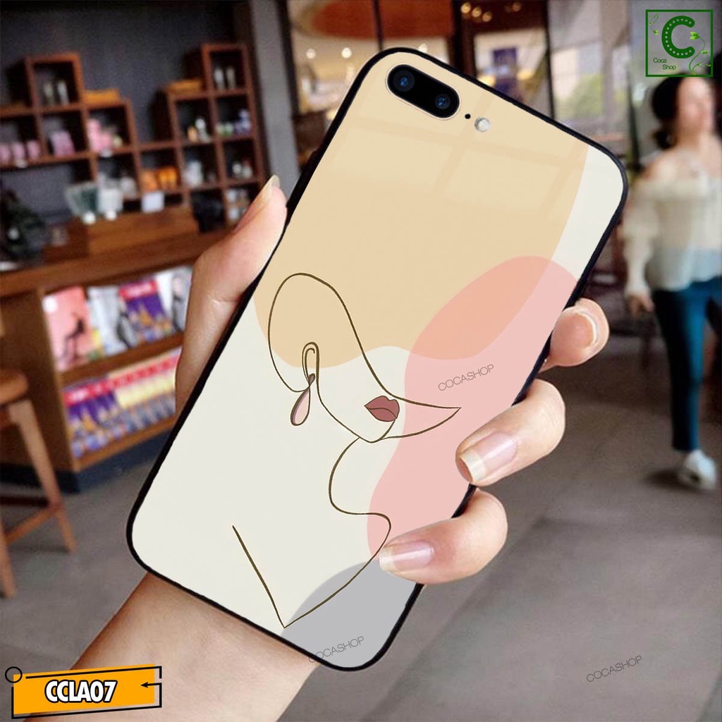 Ốp lưng iphone mặt kính in hình siêu đẹp - Bức họa bờ môi lôi cuốn- 6/6plus/6s/6splus/7/7plus/8/8plus/x/.....