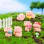 Set 6 mô hình heo béo mini dễ thương trang trí bàn làm việc, tủ sách, quà tặng, tiểu cảnh, set heo số 2