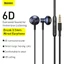 Baseus Tai Nghe Nhét Tai h19 6d Jack 3.5mm Có Micro Âm Thanh stereo Sống Động
