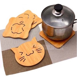 COMBO 2 Miếng Lót Nồi Bát Đĩa Bằng Gỗ Sang Chảnh 14,5cm - 88036
