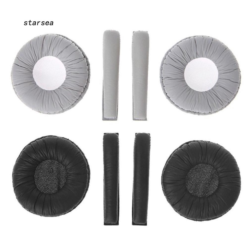 Coussinets De Remplacement Pour Casque Sennheiser PX100 PX200 – Mousse à Mémoire De Forme Et Cuir Synthétique – Noir – Diamètre Environ 50 Mm – Lot De 1 Paire - 4