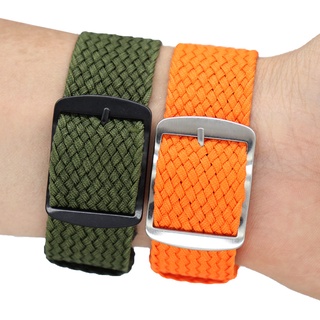 14-22mm NATO Dây Đeo Đồng Hồ Dệt Perlon Nylon Zulu Dây Đeo Đồng Hồ Vải Mềm Vòng Tay Bạc Đen Khóa Thép Dây Đeo Đồng Hồ 16mm 18mm 20mm 22mm Nam Nữ