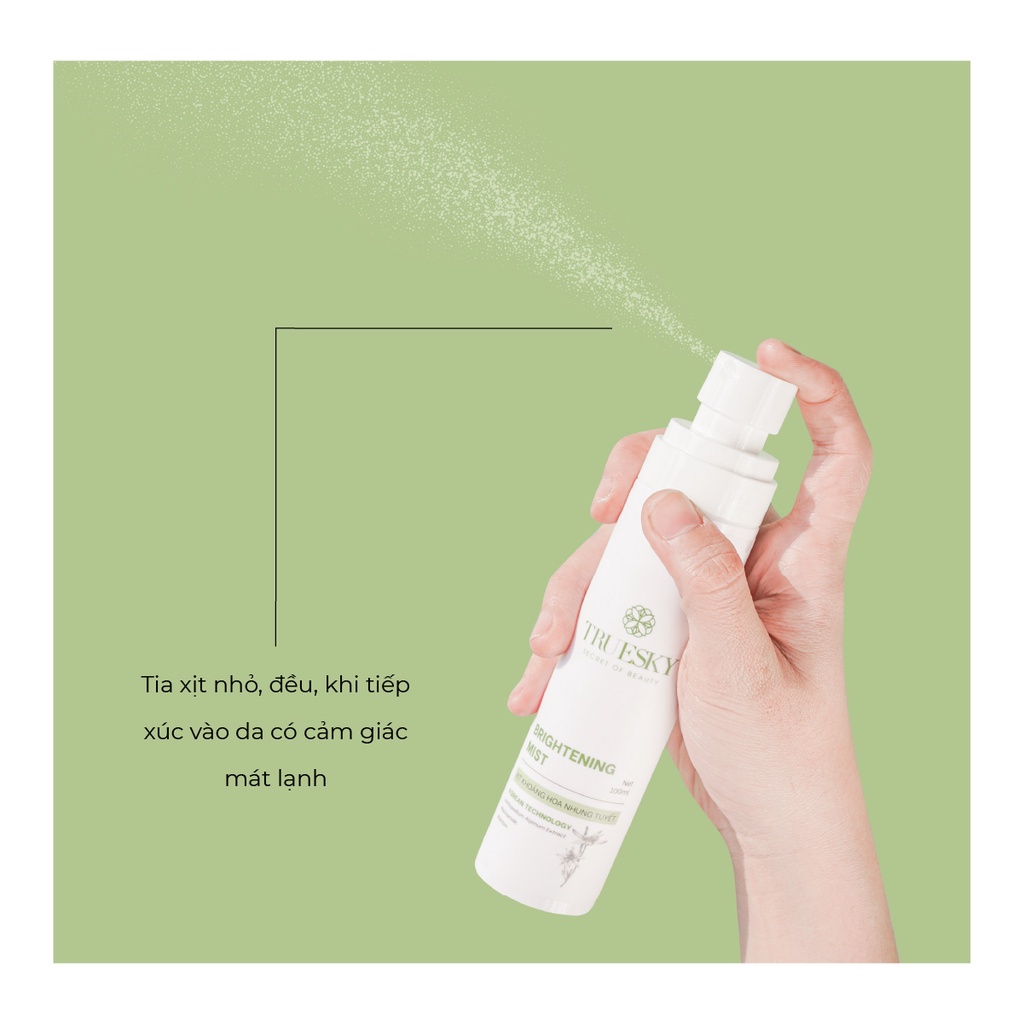 Ảnh Xịt khoáng hoa nhung tuyết Truesky Brightening Mist giúp dưỡng ẩm và sáng da 50ml 3