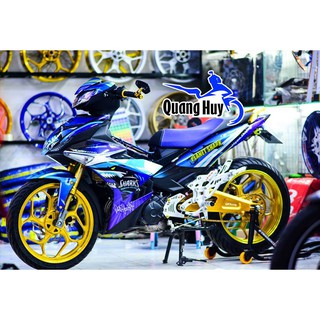 Tem trùm exciter 150 cá mập xanh tím shark, độ team xe ex dán đời 2015-2020