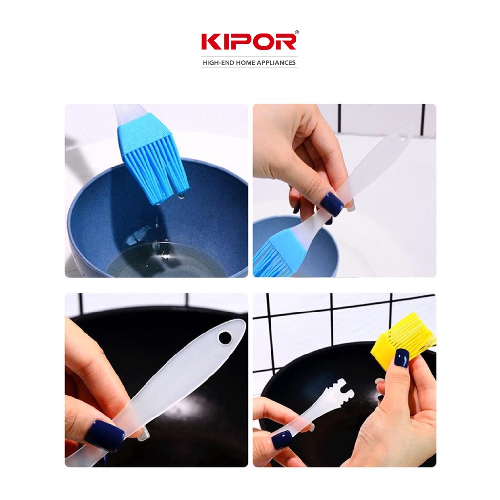 Ảnh Chổi quét dầu silicon KIPOR KP-QD01 - Quét bơ, sốt, ướp gia vị tiện lợi - Chịu nhiệt tốt 2