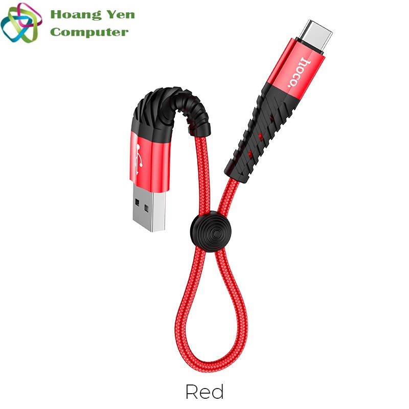 Cáp Sạc TYPE C Hoco X38 Dài 25CM Dây Dù Cho Android - BH 3 Tháng 1 đổi 1 (MÀU SẮC NGẪU NHIÊN) - Hoàng Yến Computer