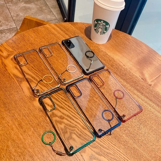 Ốp điện thoại Samsung S10 S20 S21 S22 S23 S24 S25 FE Note 10 20 Plus Ultra Frame-Less Thiết kế mặt sau bằng nhựa cứng trong suốt TPU chống sốc K01
