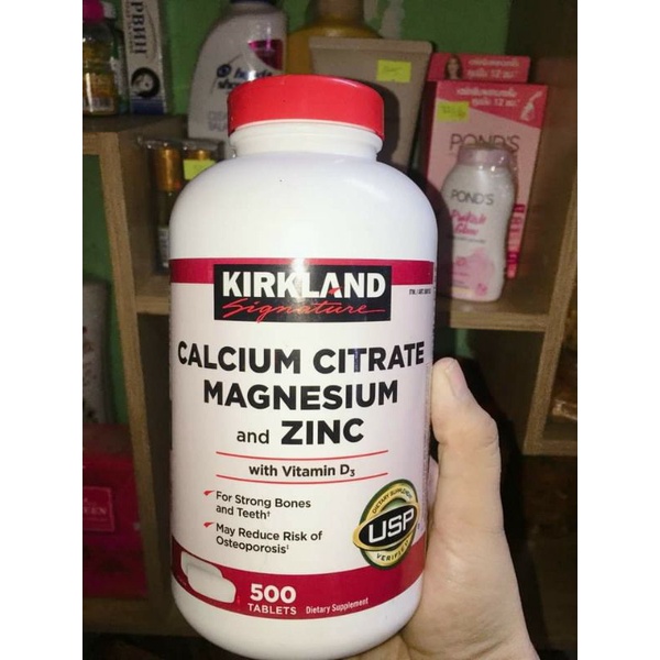 KIRKLAND CALCIUM CITRAT MAGNESIUM AND ZIN C with VITAMIN D3 600MG ( HỦ