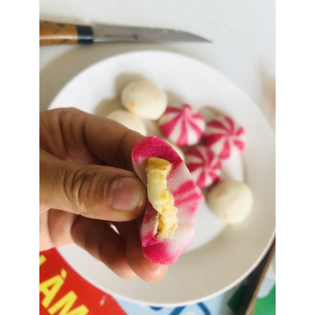 viên hải sản nhân phô mai trứng muối phú mark  gói 100gr hàng loại 1