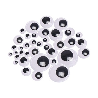 Risedot 100 Cái / túi Lắc lư Di Chuyển Mắt Handmade Thú Nhồi Bông Phần Đồ Chơi Trẻ Em Sang Trọng Gấu Trúc Mắt