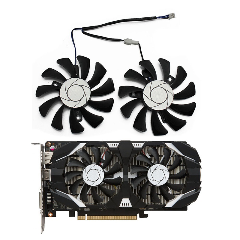 Quạt làm mát GPU HA8010H12F-Z 75MM 2Pin GTX1050Ti cho MSI Geforce GTX 1050Ti GTX-1050-Ti-4GT-OC (1 Cái)