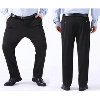 Quần Tây Đen Cỡ Lớn 50-150KG Thời Trang Công Sở Lịch Lãm Cho Nam