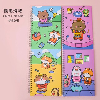 Sổ Tay Lò Xo A5 Nhiều Hình Cute 60 Tờ Nguồn Hàng Buôn Sỉ - Thỏ Hồng VPP