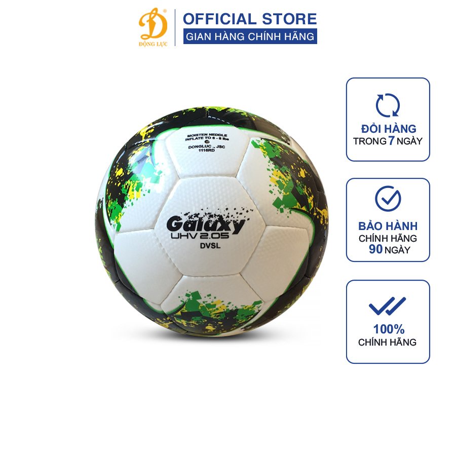 Ảnh Quả bóng đá Động Lực UHV 2.05 Galaxy size 5 đạt tiêu chuẩn Fifa Quality, banh bóng đá. chính hãng 1
