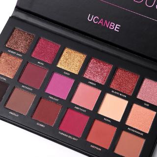 UCANBE Twilight Dusk Eyeshadow Makeup Palette - 18 Màu Tự Nhiên Matte Shimmer Glitter Sắc Tố Cao Lâu Dài Phấn Mắt