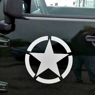 Decal Ô Tô, Tem Xe Ô Tô Tran Trí Nắp Bình Xăng Hình Ngôi Sao