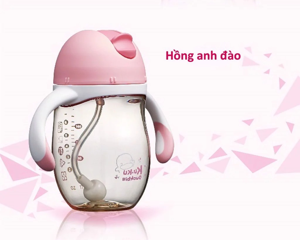 Bình uống nước ống hút có tay cầm nhựa PPSU cao cấp KUKU KU5486 - 200ML ...