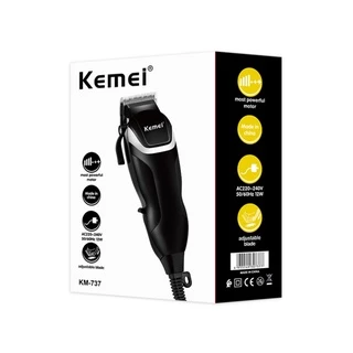 Tông Đơ Điện Cắt Tóc Chuyên Nghiệp Mẫu Đẹp Công Suất Mạnh Kemei Km 737